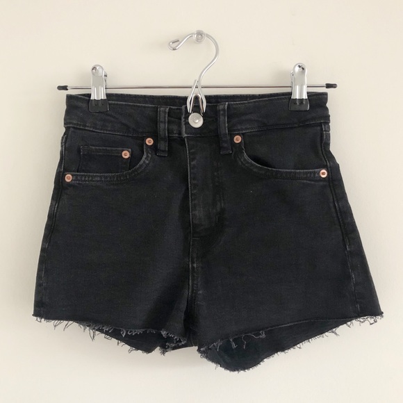 H&M Pants - H&M Divided Black High Rise Cutoff Denim Shorts 2